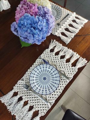 Podkładka stołowa NATURALNA HARMONIA  - DeasyArt – rękodzieło Boho, lampiony & dekoracje handmade