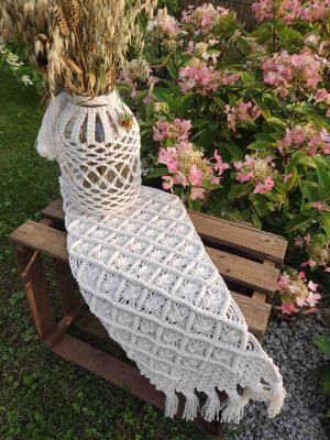 Bieżnik DOTYK BOHO  - DeasyArt – rękodzieło Boho, lampiony & dekoracje handmade