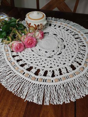 Bieżnik DOTYK NATURY  - DeasyArt – rękodzieło Boho, lampiony & dekoracje handmade