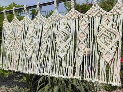 Makramowa zazdrostka w stylu Boho 85 cm x 50 cm - DeasyArt – rękodzieło Boho, lampiony & dekoracje handmade