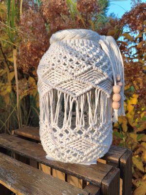 Lampion Boho VANILIA - DeasyArt – rękodzieło Boho, lampiony & dekoracje handmade