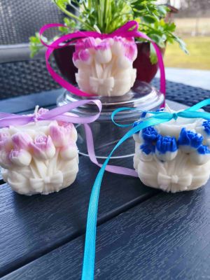 Upominek, podziękowanie -naturalna świeca z wosku sojowego z aromatem - DeasyArt – rękodzieło Boho, lampiony & dekoracje handmade