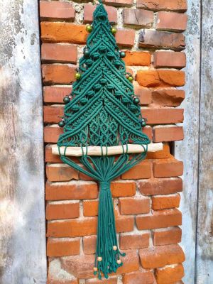 Makramowa CHOINKA BOHO  - DeasyArt – rękodzieło Boho, lampiony & dekoracje handmade