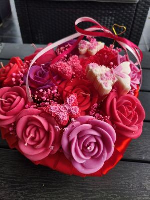 MAGIA RÓŻY – wyjątkowy box świec sojowych - DeasyArt – rękodzieło Boho, lampiony & dekoracje handmade
