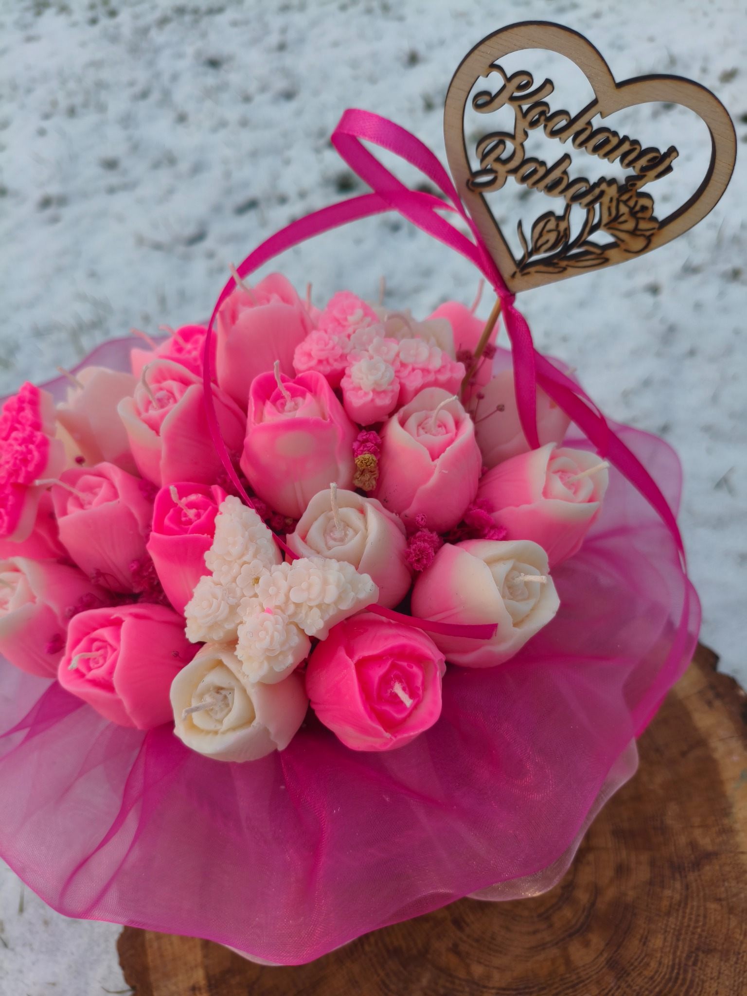 Box z naturalnych świec sojowych na Dzień Babci - DeasyArt – rękodzieło Boho, lampiony & dekoracje handmade